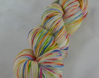 Hand Dyed Sock Yarn-80/20 SW Merino/Nylon-Gallant Sock in "Mariposa"