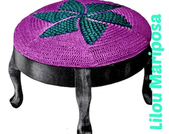Crochet Stool Cover Pattern Vintage 30s Crochet Vintage Pattern crochet cushion cover pattern
