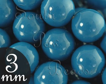 5810 Gemcolors by Swarovski Elements, 3mm glass pearls, Lapis (50)