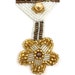 Beaded Medal Badge Motif Applique, 3" x 2" -4102-0683