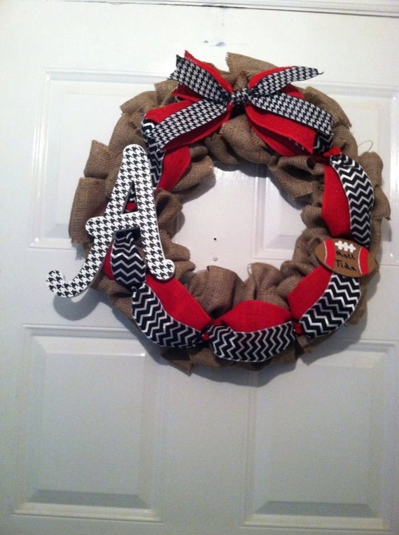 Alabama Collegiate Wreath - Roll Tide Wreath - SEC Football - Crimson Tide - College Football Wreath -Alabama Roll Tide - Nick Saban - SEC