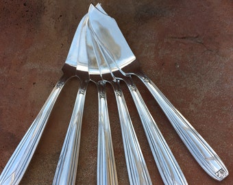 set 06. 6 "deetjen".covered fish knives as fish.....