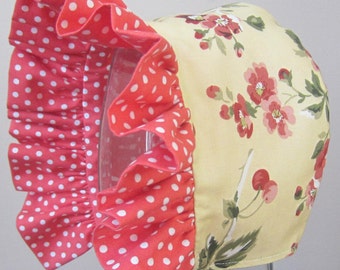 Baby Bonnet- Cherry Blossom Garden-Reversible