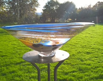Johan de Vries-Unica-blown glass bowl-Luna