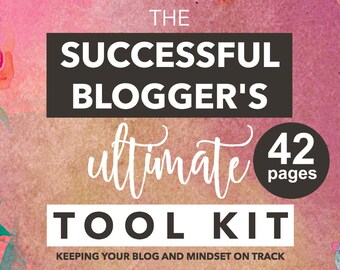 Blog Planner - Business Planner - Mindset Worksheets - Blogging Checklists - How to Start a Blog - Business Tool Kit