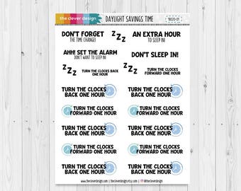 Daylight Savings Planner Stickers | 18020-01