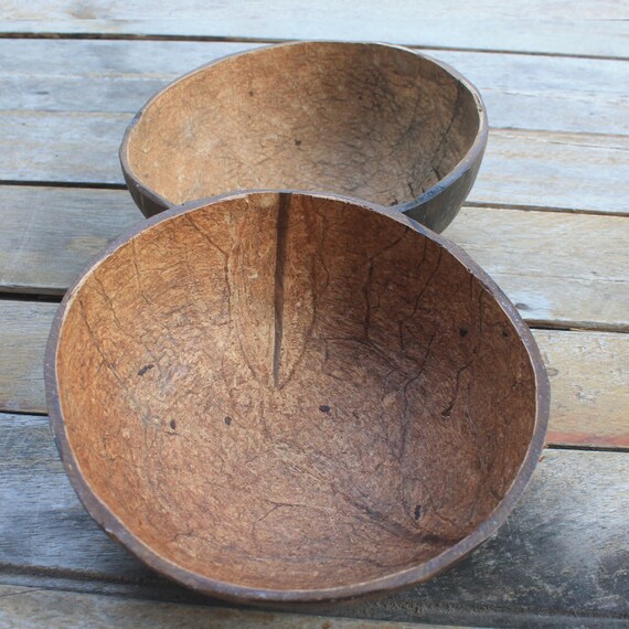 Coconut bowlcoconut shell set 2 bowls size 45 x 2 inch