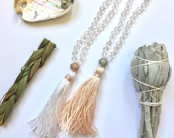 Bridal Mala, Meditation Beads, Buddhist Prayer Beads, Mala beads 108, Mala for Healing, Mala for Brides, Quartz Mala, Mala for Bridesmaids