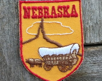 Nebraska Vintage Souvenir Travel Patch from Voyager
