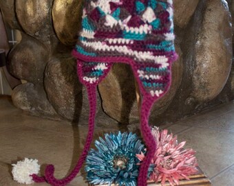 Girls 12-18 month earflap hat