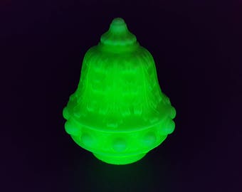 NEW LISTING Ornate Victorian Uranium Green Opaline Glass Lamp Shade