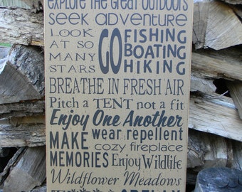 Life is better in the mountains typography word art wood sign