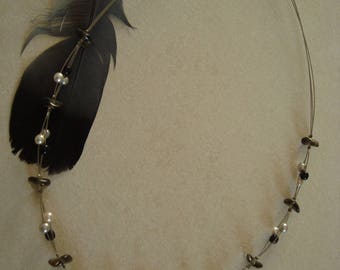 Black White grey original fashion necklace