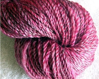Handspun SW Merino Wool and Tencel 140 yards knitting crochet