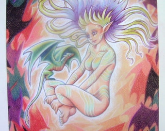 Dragon Fantasy Art Poster #1