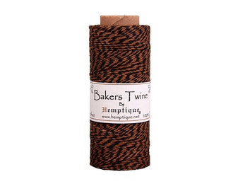 Black & Light Brown Bakers Twine Spool