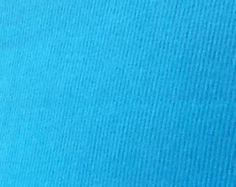 SALE Turquoise Featherwale Corduroy Fabric -- 44"/45"" Wide