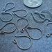 Bali Sterling Ear Wires, 17 x 1 x 11 mm, Pkg of 10