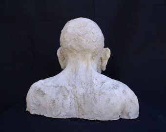 Bust of à Man : figurative sculpture of Catherine Zivi