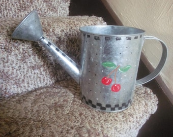 Vintage Galvanized Watering Can - Sprinkling Can - Galvanized Watering Can - Watering Can Planter - Vintage Garden Decor