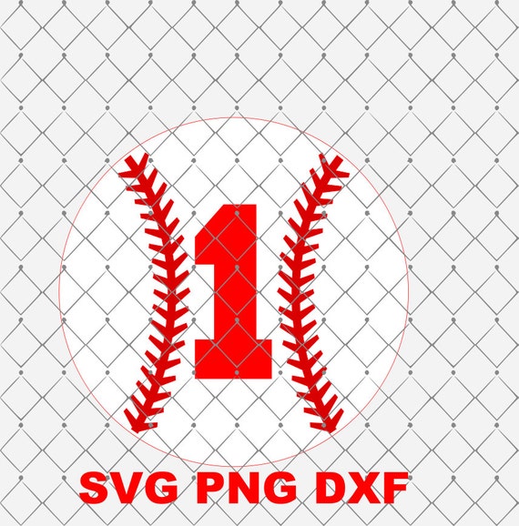 Download Number 1 Baseball Birthday Svg Png Dxf Cutting File Instant