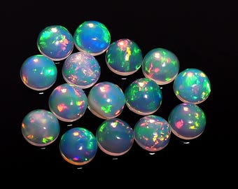 Gorgeous 15 Pcs Natural Ethiopian Opal,Round Shape,Welo Opal,Loose Gemstone,Very High Quality gemstone,Fire Opal -4.5Crt,Size-5x5mm-MI-593