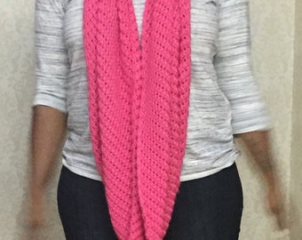 Pink Extra Wide Infinity Scarf