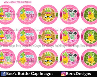 Always wear your crown- INSTANT DOWNLOAD- 1 inch Bottle Cap Images