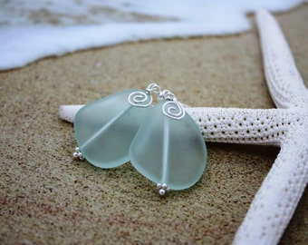 Aqua Sea Glass Earrings, Seaglass Earrings, Sea Glass Jewelry, Beach Glass Earrings, Beach Glass Jewelry, Beach Jewelry Seaglass Jewelry 080