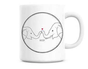 Elephant coffee mug, Cute anniversary gift, Elephant love mug, Custom anniversary mug, Mom mug, Mom birthday gift for her, Mug for boyfriend