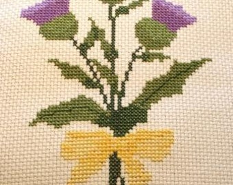 Thistle Bouquet Cross Stitch Pattern