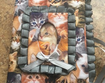 Custom Kitten Photo Album - Holds 100 4x6 Photos - Handmade Cat Photo Album