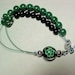 Shamrock Abacus Bracelet for Knitting and Crochet - Item No. 533