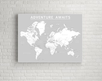 world push pin map print only travel map map poster travel