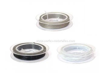 Wire - 10/50 / 100 m - silver/black/white - 0.45 mm