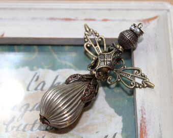 Filigree Angel Pendant Necklace
