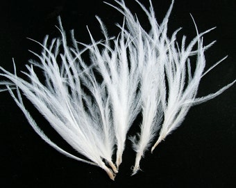 WHITE Ostrich Feather spray (3 package size) Cruelty free DIY feathers for hair fascinators, boutonnieres, millinery,shoe clip,bouquet