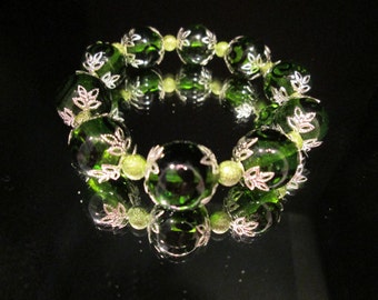 Like Unusual? You'll love these large green glass beads!