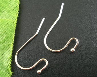 10 20x12mm Silver Earring hooks