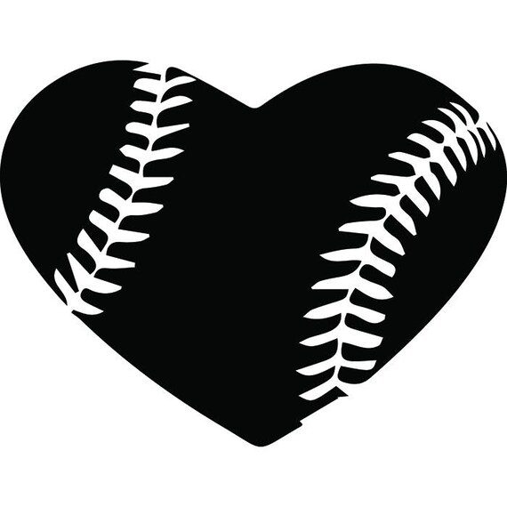 Download Baseball Heart 1 Ball Stitches Love Sports League Equipment