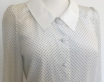 Vintage Polka Dot Blouse
