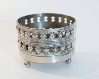 3' Silver Plate Candle Holder
