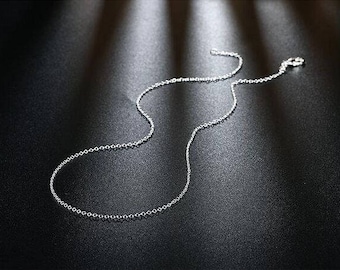 Free Shipping* - 10 pcs Silver Plated Necklace Rolo Chain with Lobster Clasp Wholesale Price (SSS1006)