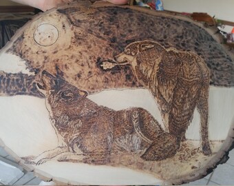 Howl At The Moon Woodburning