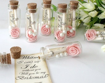 Bridesmaid proposal- message in a bottle- Bridesmaid gift - Bridesmaid card - Bridesmaid proposal - I can't say I do without you