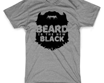 Beard is the new black t-shirt funny hipster bearded man shirt
