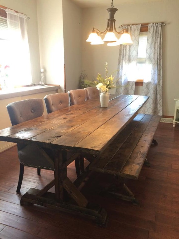 Farmhouse Table Farm Table Long Farmhouse Table Rustic