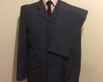 Klaus Rheiner Blue Stripe Suit