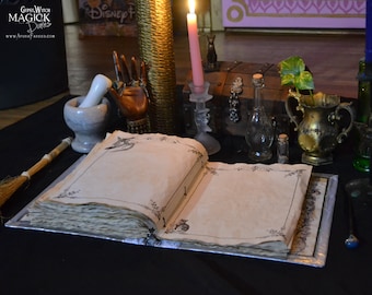 25 Pages of "Witching Moon" Book of Shadows Parchment / Binder Refill Pages / Vintage Witchcraft Spellbook Illustrations / Paper Stationary