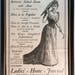 Framed antique Ladies Home Journal table of contents page The Story of a Society Girl 1890